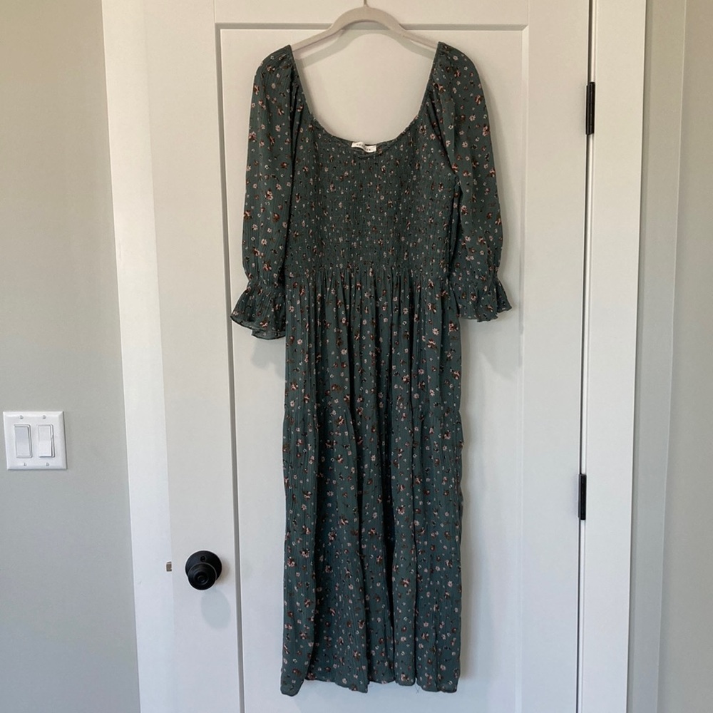 Neuflora Everett Dress in Teal Floral sz L